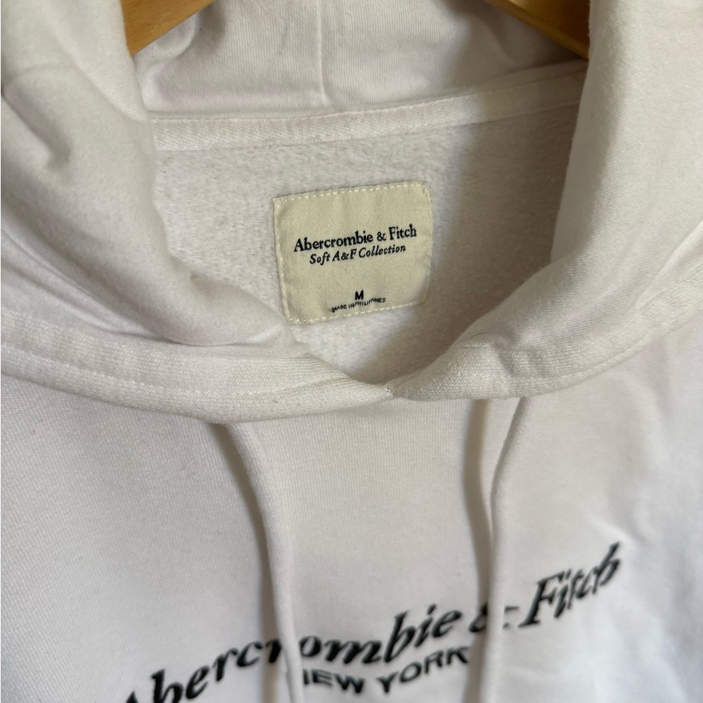 Abercrombie & Fitch White Hoodie szM - Picture 4 of 7